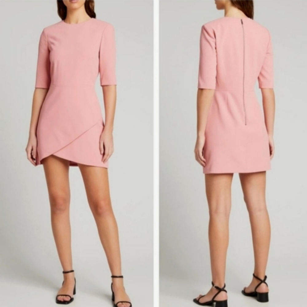 Alice + Olivia Calista Rose overlay   dress in Rose/Pink women's size 10 New